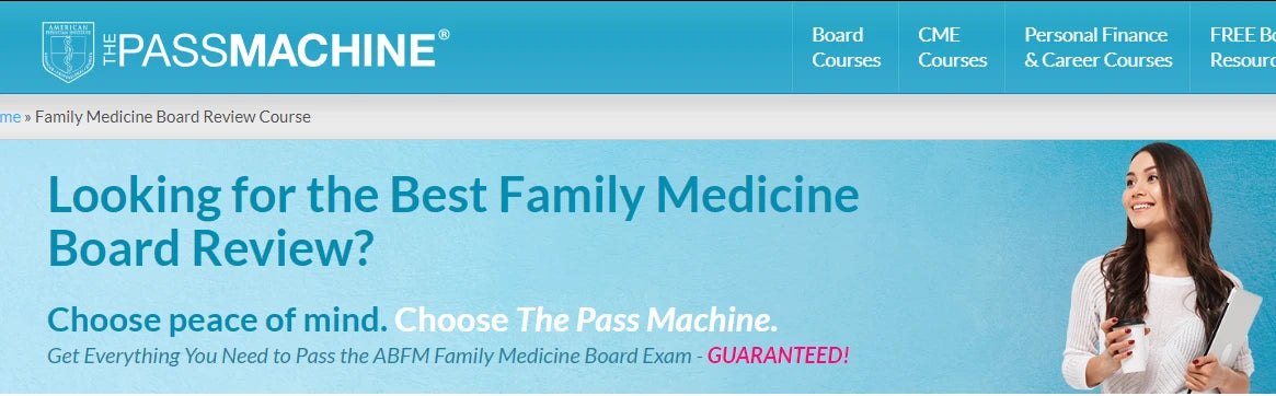 Courses  The PassMachine Family Medicine Board Review 2024 (v12.1) Videos +Qbank